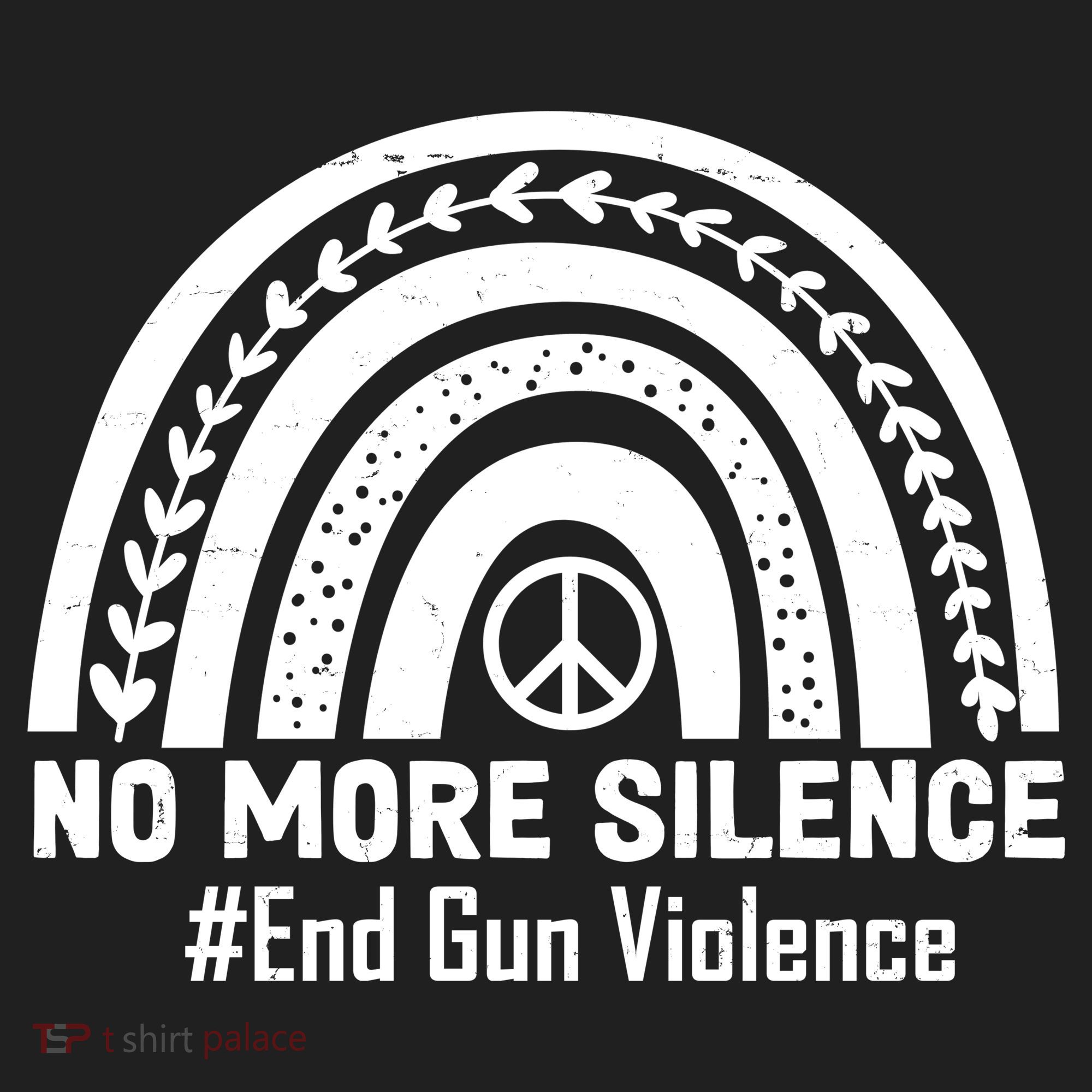 No More Silence End Gun Violence Peace Rainbow Beanie