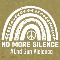 No More Silence End Gun Violence Peace Rainbow Garment-Dyed Women's Muscle Tee thumb 6