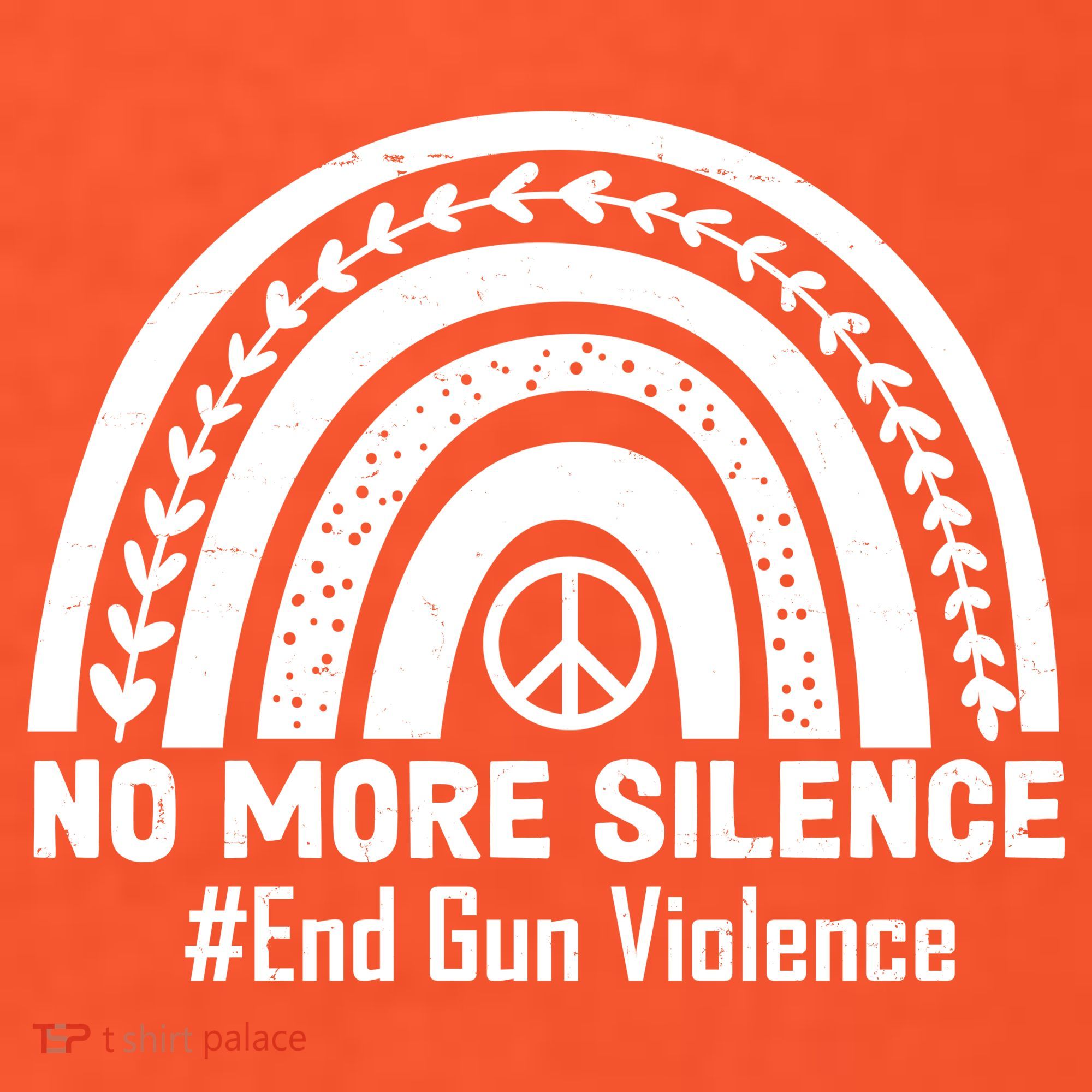 No More Silence End Gun Violence Peace Rainbow Coaster