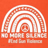 No More Silence End Gun Violence Peace Rainbow Visor thumb 3