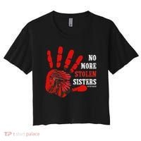 No More Stolen Sisters Stop MMIW Women's Crop Top Tee thumb 0