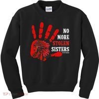 No More Stolen Sisters Stop MMIW Kids Sweatshirt thumb 0