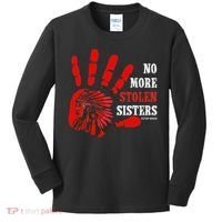 No More Stolen Sisters Stop MMIW Kids Long Sleeve Shirt thumb 0