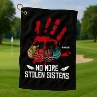 No More Stolen Sisters - Justice Indigenous Native Golf Towel thumb 1
