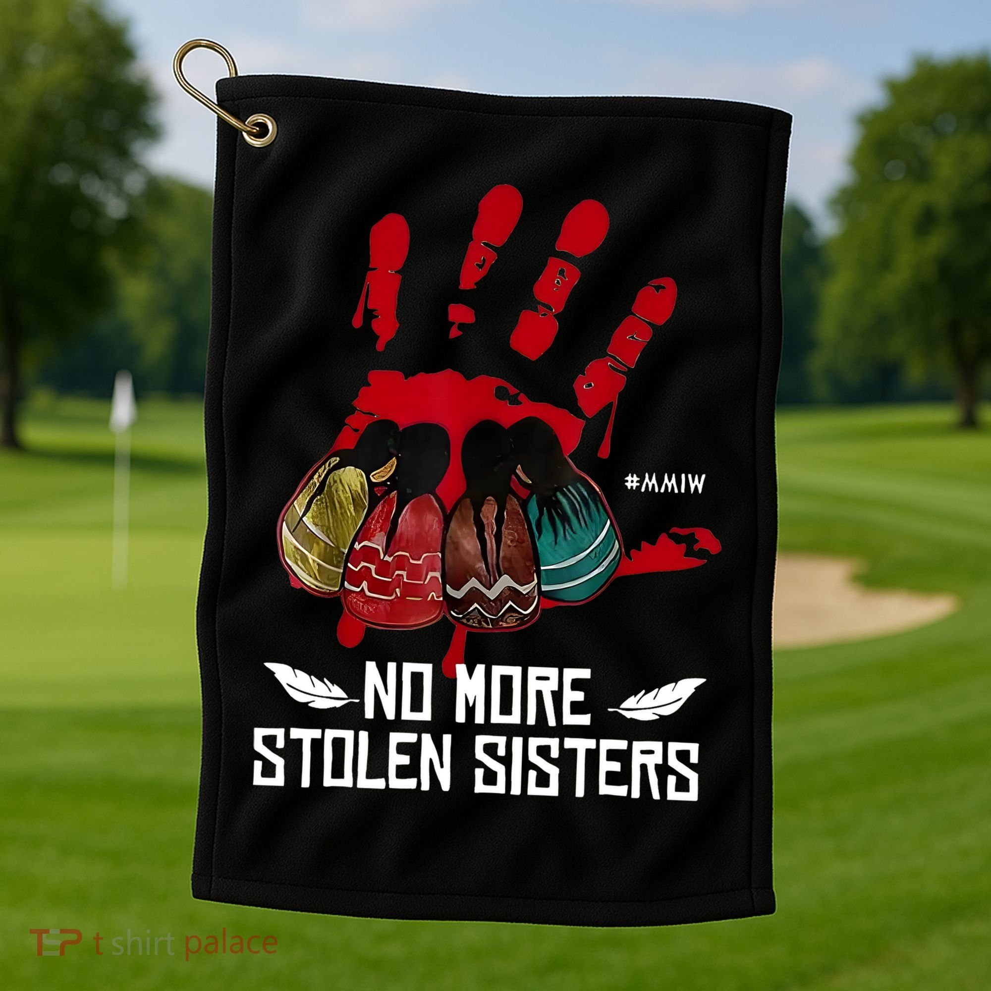 No More Stolen Sisters - Justice Indigenous Native Golf Towel