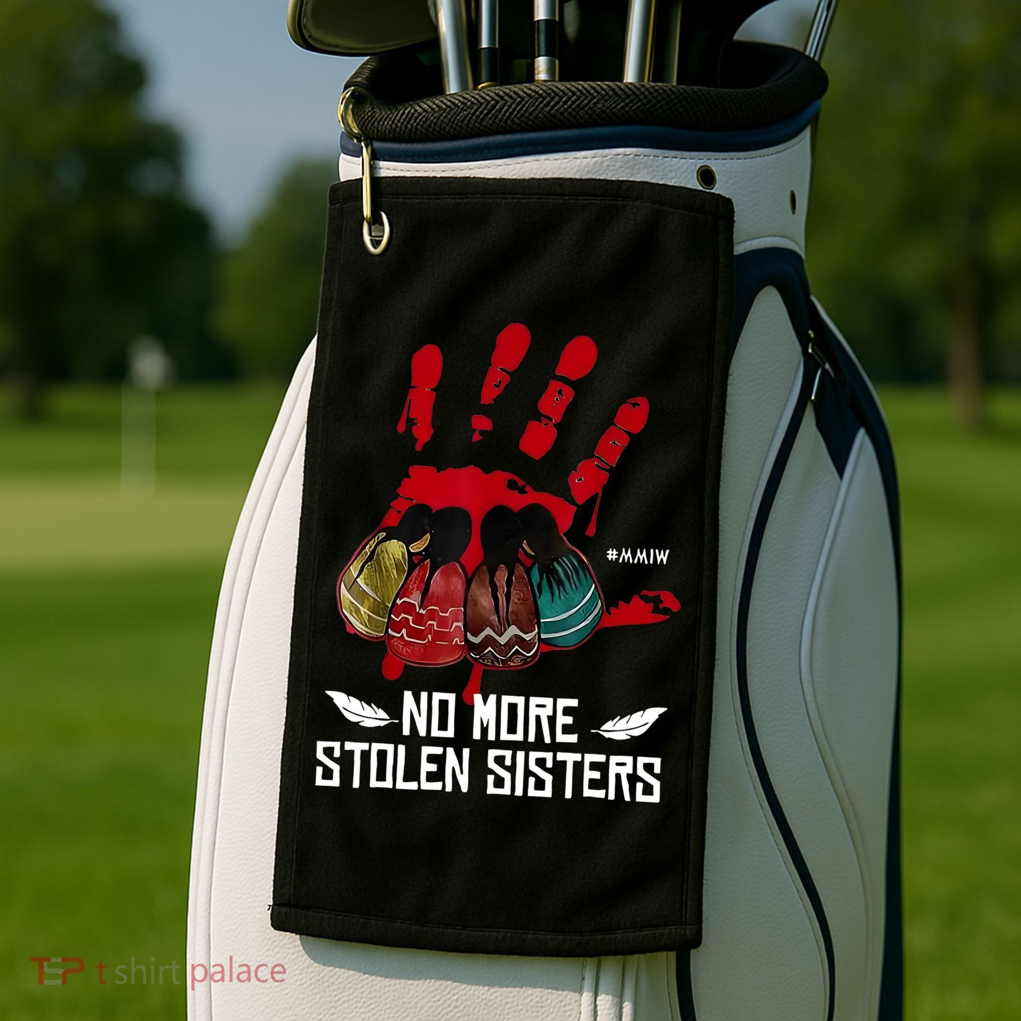 No More Stolen Sisters - Justice Indigenous Native Golf Towel