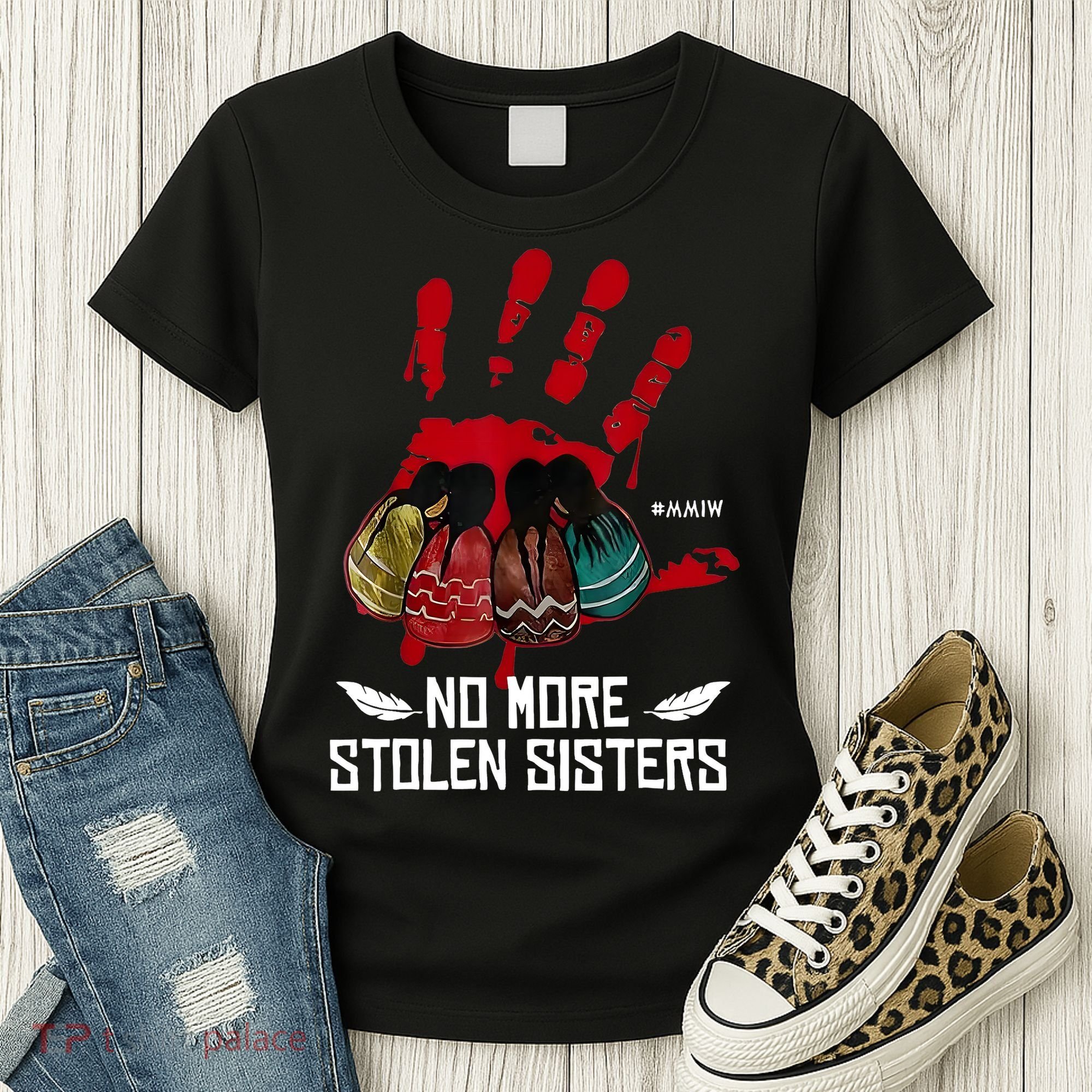 No More Stolen Sisters - Justice Indigenous Native Women's T-Shirt
