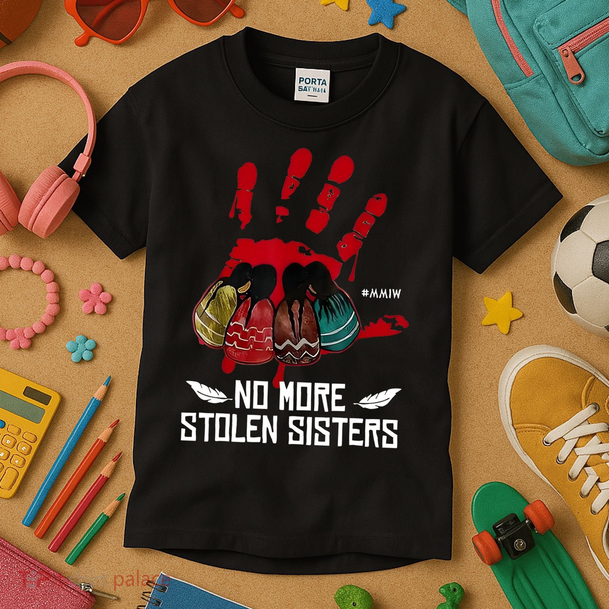 No More Stolen Sisters - Justice Indigenous Native Kids T-Shirt