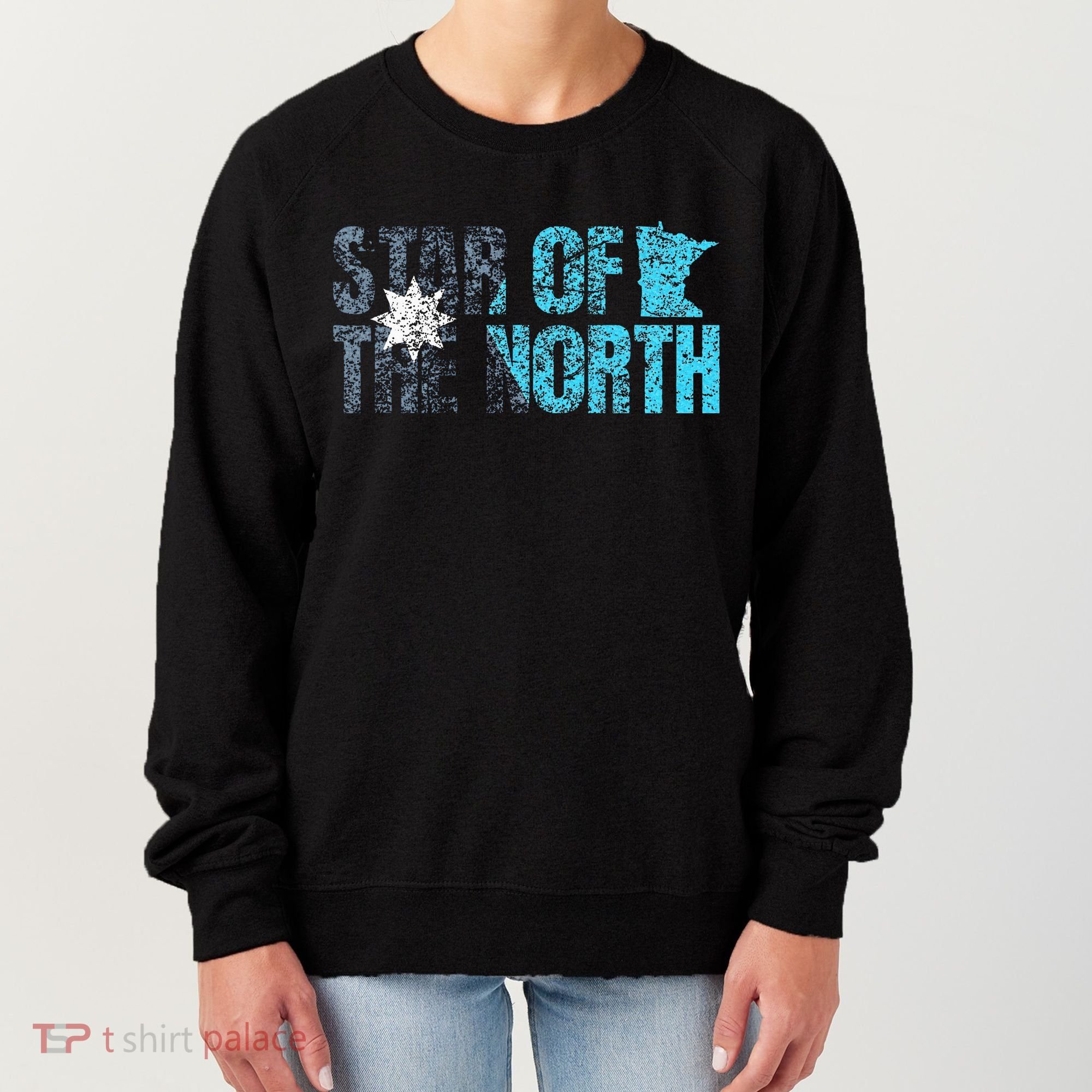 New Minnesota State Flag Mn Star Of The North Map Women's Sweatshirt