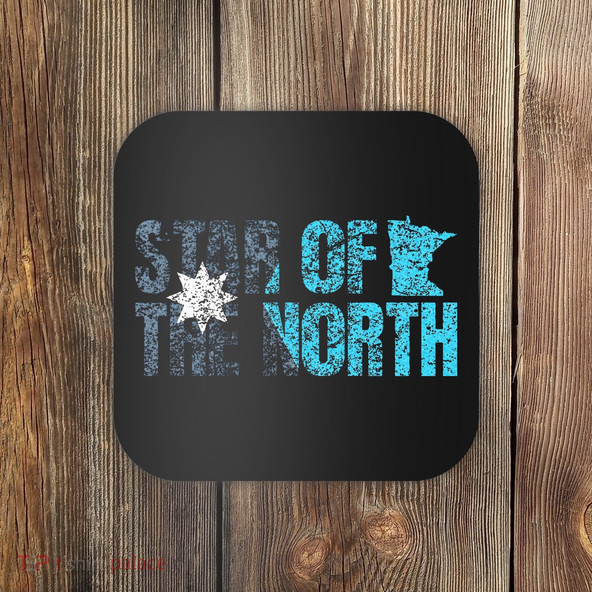 New Minnesota State Flag Mn Star Of The North Map Coaster
