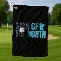 New Minnesota State Flag Mn Star Of The North Map Golf Towel thumb 1