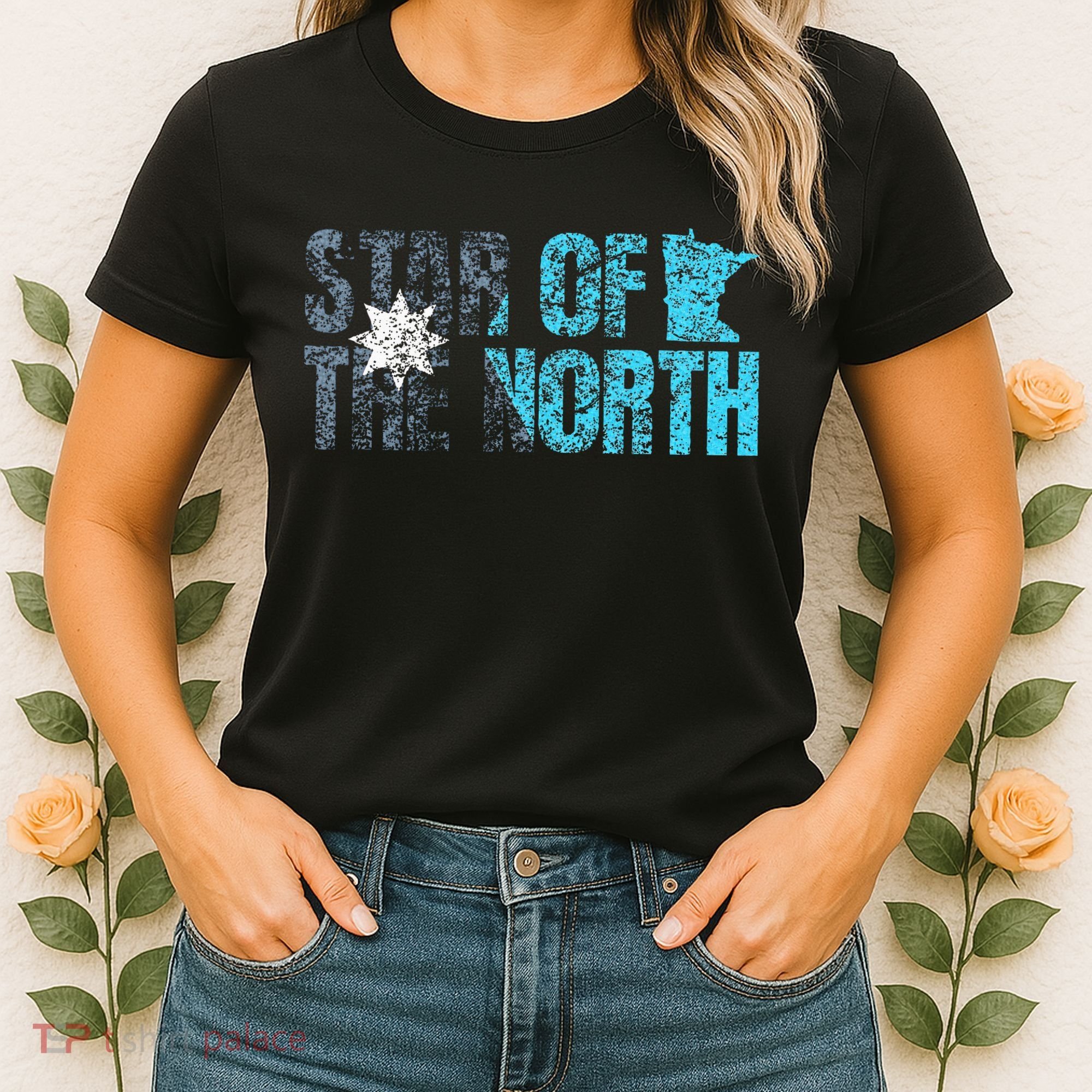 New Minnesota State Flag Mn Star Of The North Map Women's T-Shirt