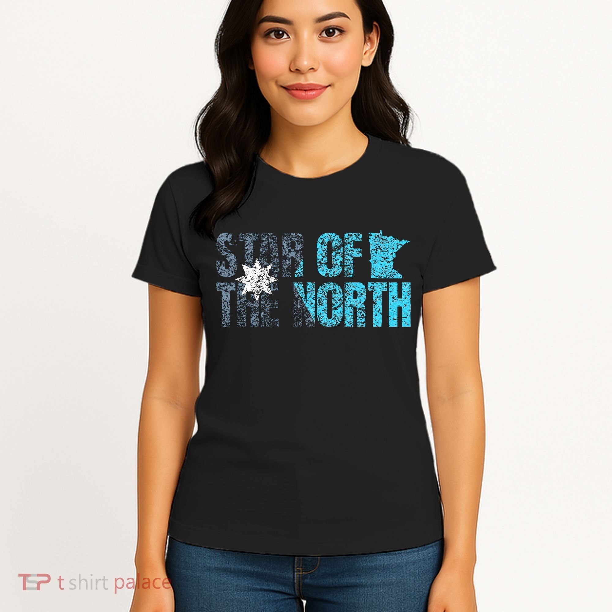 New Minnesota State Flag Mn Star Of The North Map Women's T-Shirt