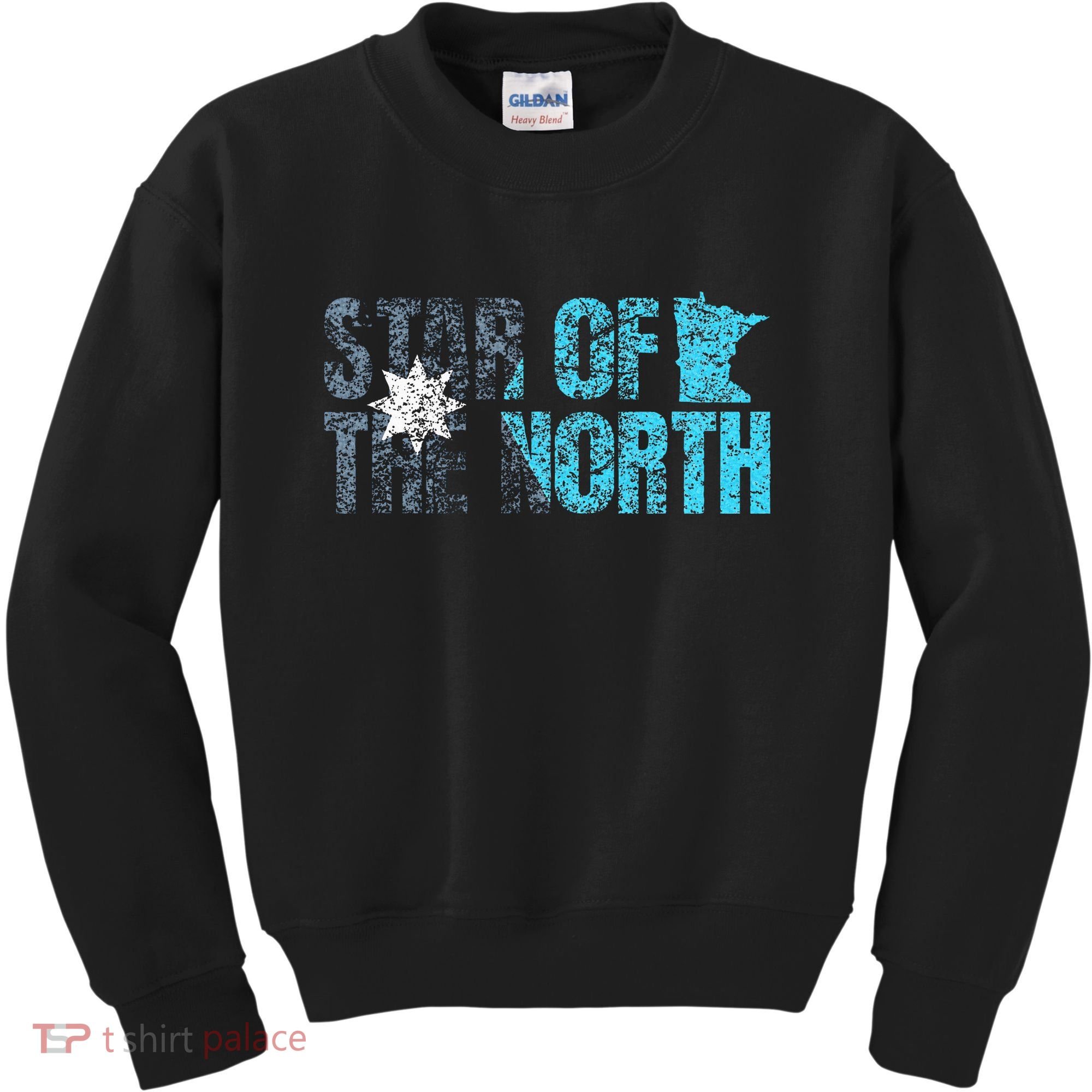 New Minnesota State Flag Mn Star Of The North Map Kids Sweatshirt