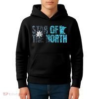 New Minnesota State Flag Mn Star Of The North Map Kids Hoodie thumb 4