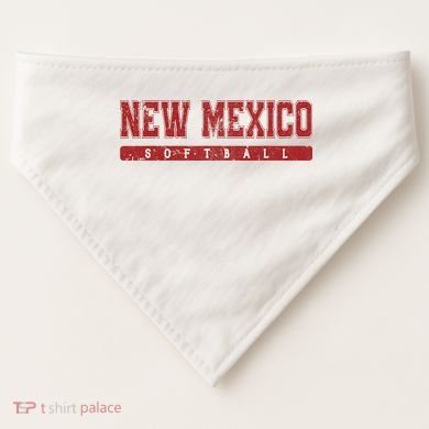 New Mexico Softball USA-Made Doggie Bandana