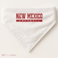 New Mexico Softball USA-Made Doggie Bandana thumb 0