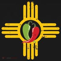 New Mexico Southwest Zia With Red And Green Chile Sweatshirt thumb 3