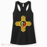 New Mexico Southwest Zia With Red And Green Chile Women's Tank Top thumb 0
