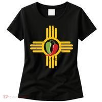 New Mexico Southwest Zia With Red And Green Chile Women's T-Shirt thumb 0