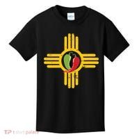 New Mexico Southwest Zia With Red And Green Chile Kids T-Shirt thumb 0