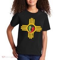 New Mexico Southwest Zia With Red And Green Chile Kids T-Shirt thumb 2