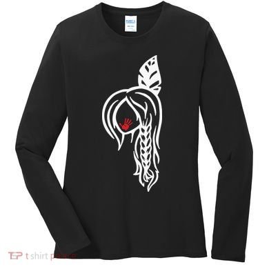 No More Stolen Sister American Native Women's Long Sleeve Shirt