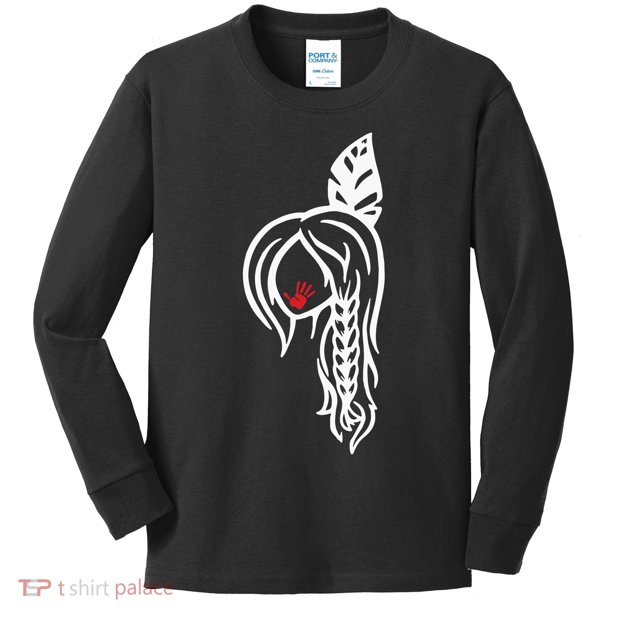 No More Stolen Sister American Native Kids Long Sleeve Shirt