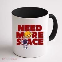 Need More Space Funny Astronaut Coffee Mug thumb 1