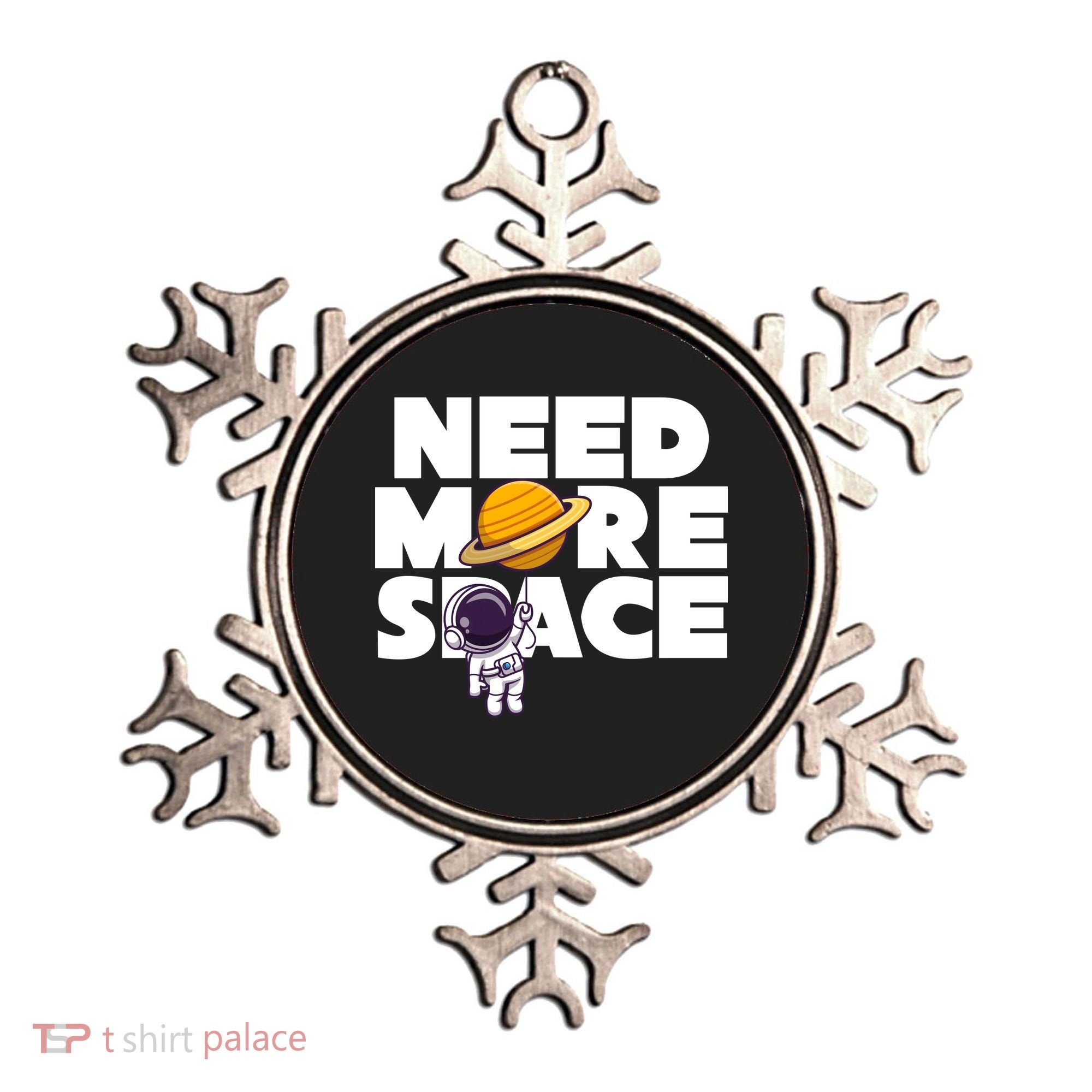Need More Space Funny Astronaut Ornament