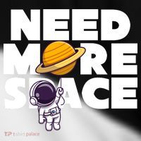 Need More Space Funny Astronaut Toddler Fine Jersey T-Shirt thumb 2