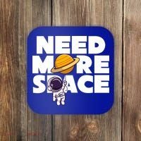 Need More Space Funny Astronaut Coaster thumb 0