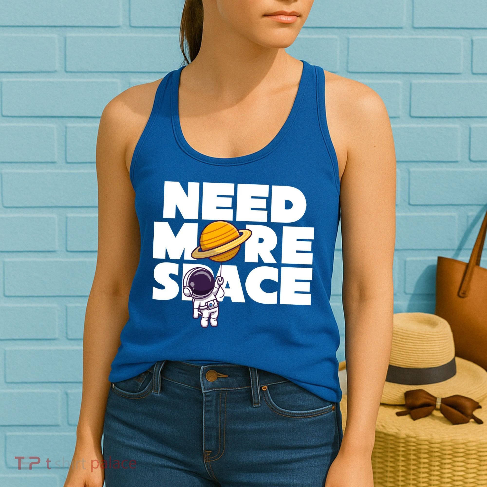 Need More Space Funny Astronaut Women's Tank Top