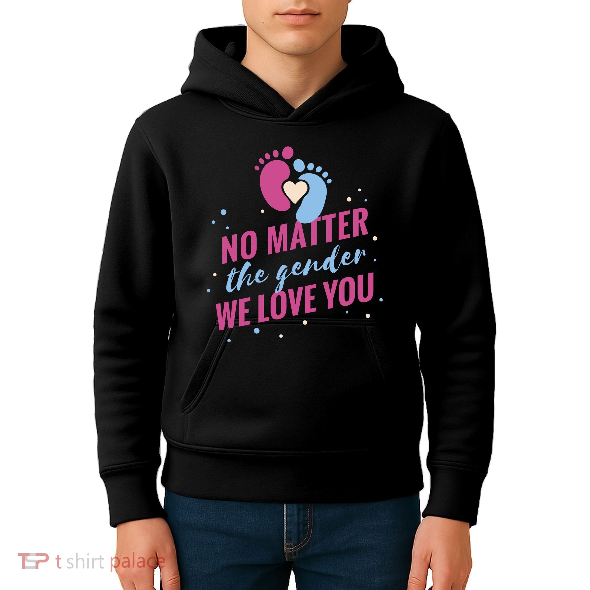 No Matter The Gender We Love You Kids Hoodie
