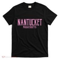 Nantucket Massachusetts Text Print T-Shirt thumb 0