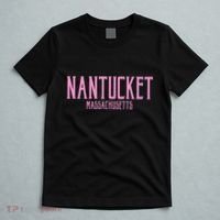 Nantucket Massachusetts Text Print T-Shirt thumb 5