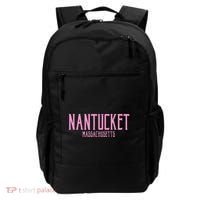 Nantucket Massachusetts Text Print Backpack thumb 0
