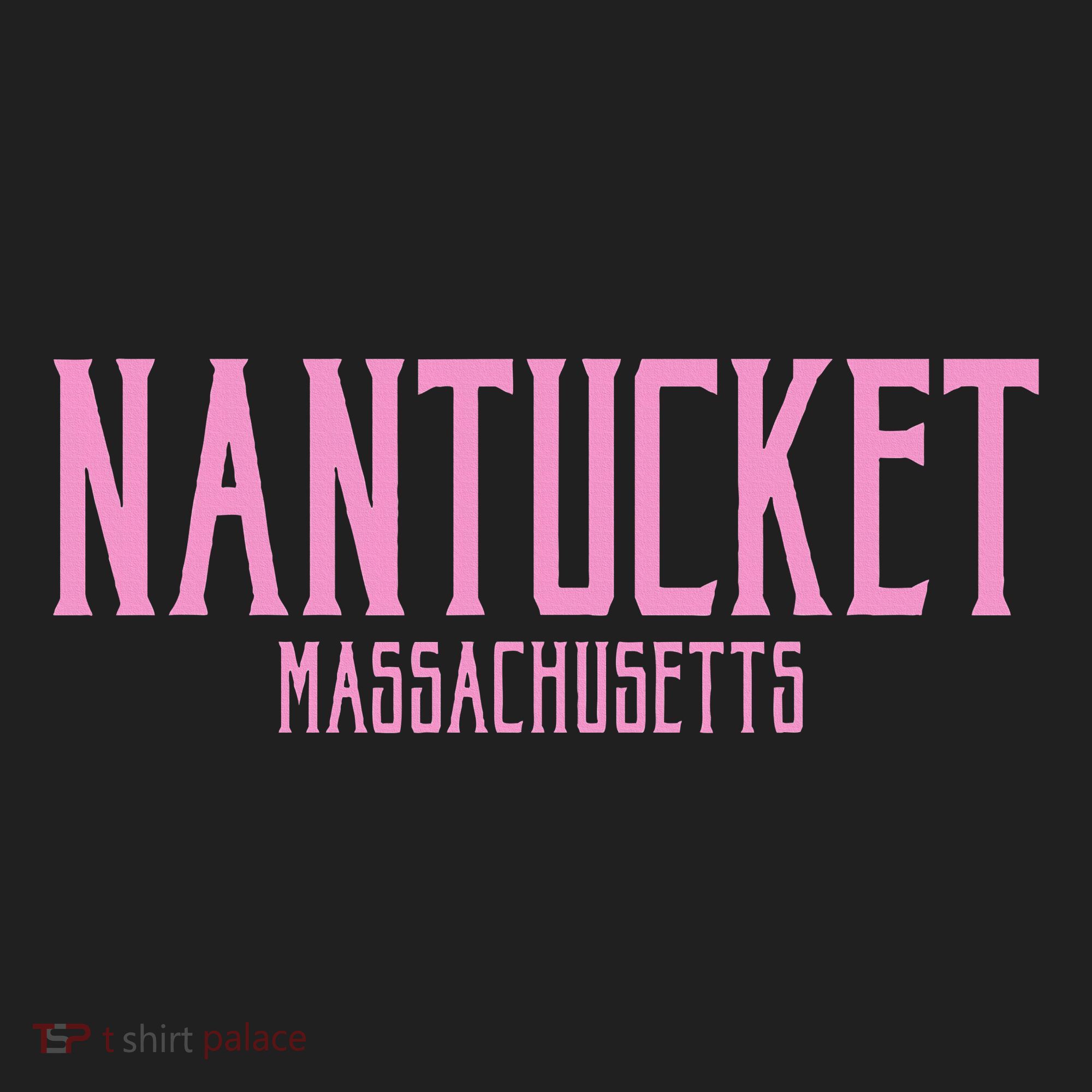 Nantucket Massachusetts Text Print Beanie
