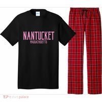 Nantucket Massachusetts Text Print Pajama Set thumb 0