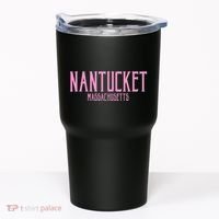Nantucket Massachusetts Text Print Tumbler thumb 0