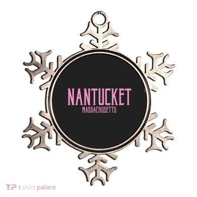Nantucket Massachusetts Text Print Ornament