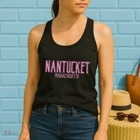 Nantucket Massachusetts Text Print Women's Tank Top thumb 2