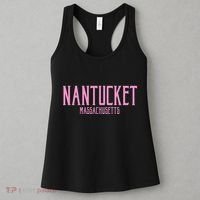 Nantucket Massachusetts Text Print Women's Tank Top thumb 3