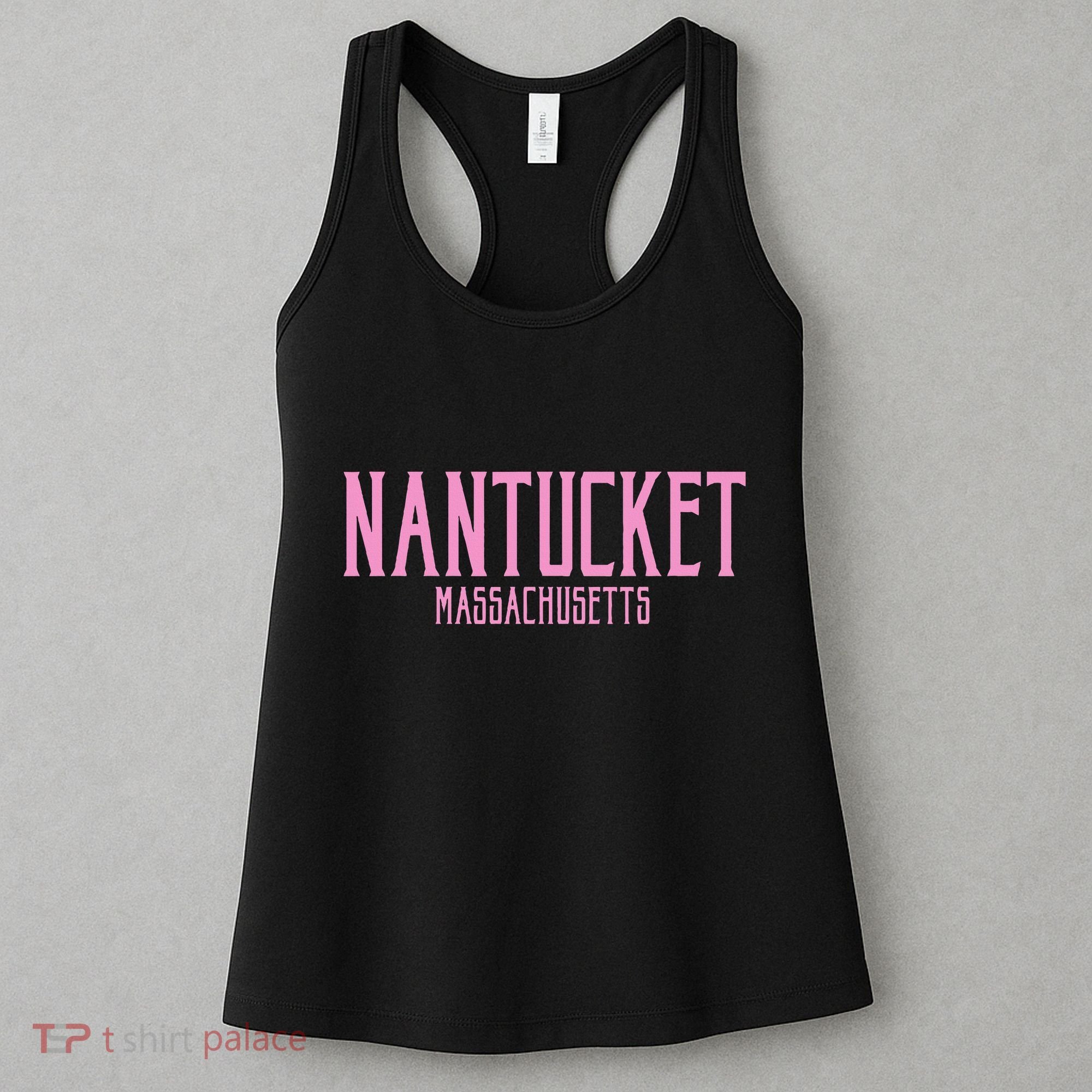 Nantucket Massachusetts Text Print Women's Tank Top