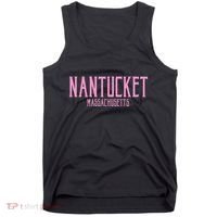 Nantucket Massachusetts Text Print Tank Top thumb 0