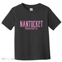 Nantucket Massachusetts Text Print Toddler T-Shirt thumb 0