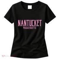 Nantucket Massachusetts Text Print Women's T-Shirt thumb 0