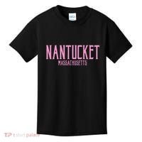Nantucket Massachusetts Text Print Kids T-Shirt thumb 0