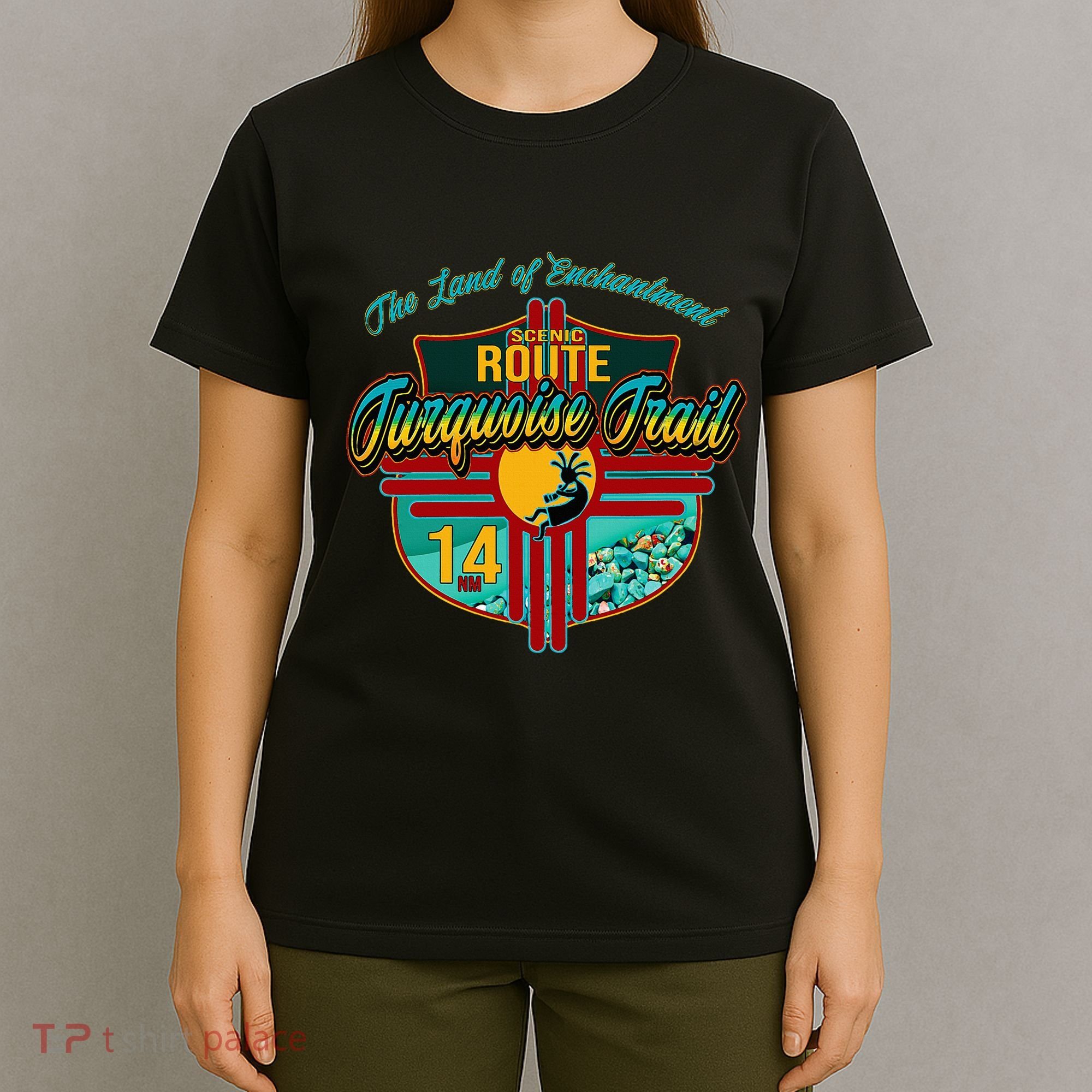 New Mexico Turquoise Trail National Scenic Route 14 Souvenir T-Shirt