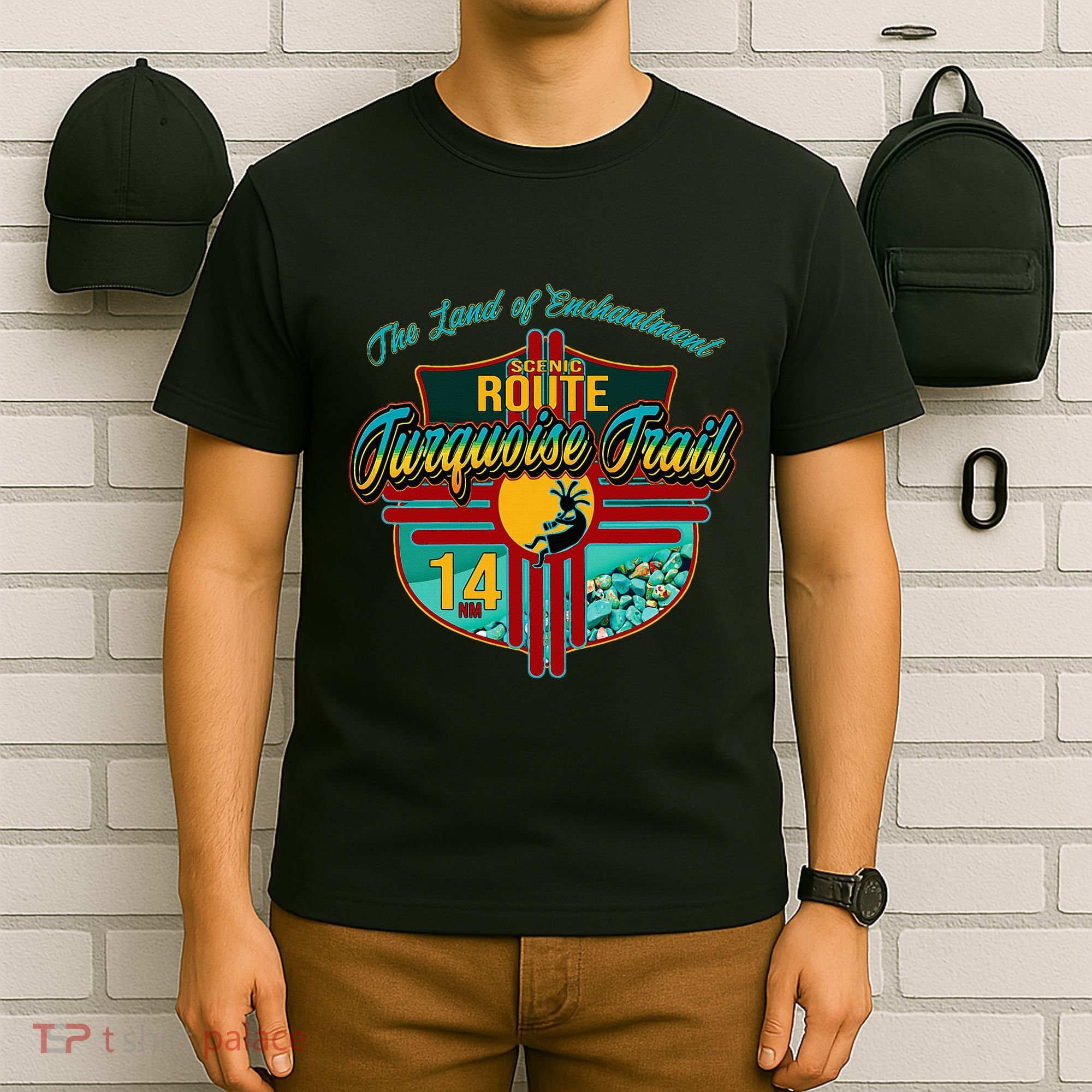 New Mexico Turquoise Trail National Scenic Route 14 Souvenir T-Shirt